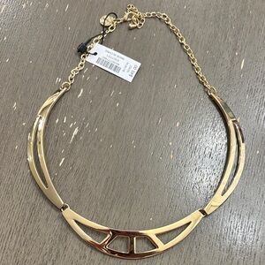 NWT WHBM gold necklace